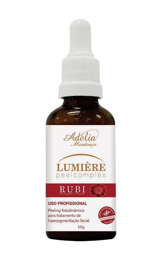 RUBI PEEL COMPLEX - PHOTODYNAMIC PEELING FOR TREATMENT OF FACIAL HYPERPIGMENTAÇÃO - 50g